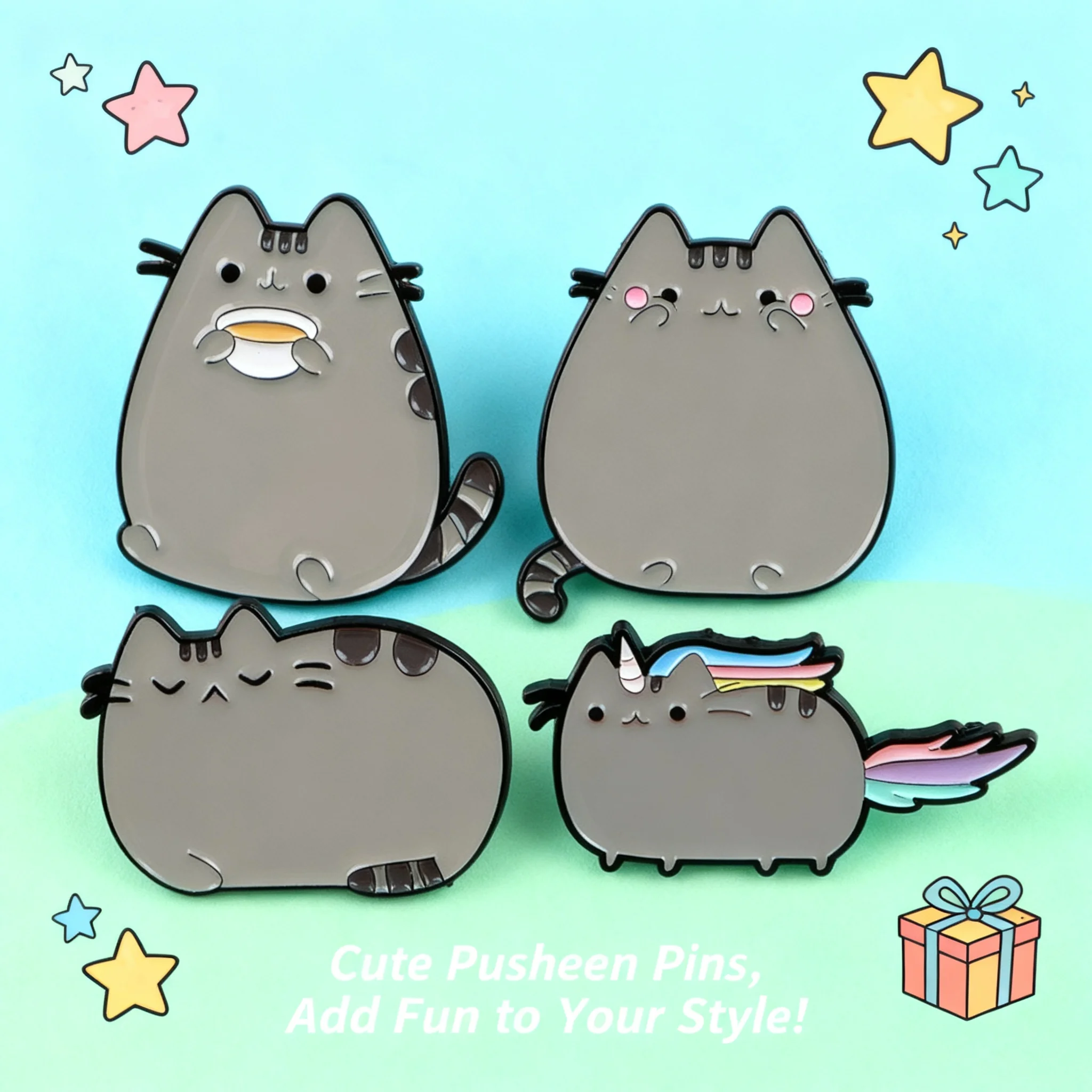 Pusheen Cat Cartoon Brooch Pin Alloy Badge Clothing Backpack Accessories Jewelry Wholesale Cross Border Stock Ready to Ship
Pusheen Cat Cartoon Brooch Pin Alloy Badge Clothing Backpack Accessories Jewelry Wholesale Cross Border Stock Ready to Ship