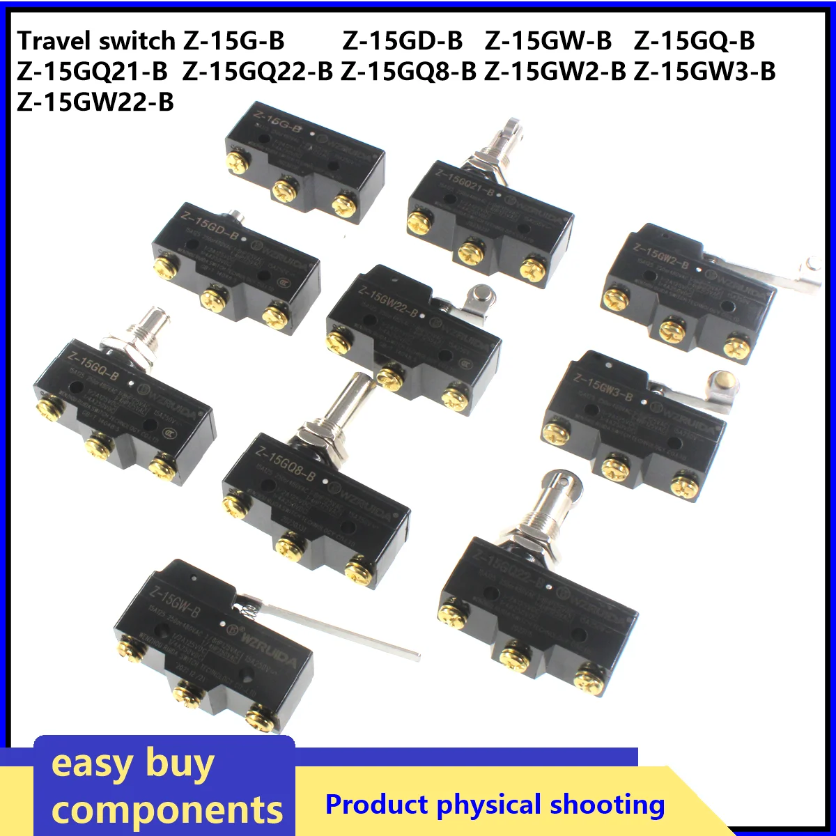 Push Button Plunger Momentary Micro Limit Switch Travel switch Z-15G-B Z-15GD-B Z-15GW-B Z-15GQ-B Z-15GQ21-B Z-15GQ22-B Z-15GQ8
Push Button Plunger Momentary Micro Limit Switch Travel switch Z-15G-B Z-15GD-B Z-15GW-B Z-15GQ-B Z-15GQ21-B Z-15GQ22-B Z-15GQ8