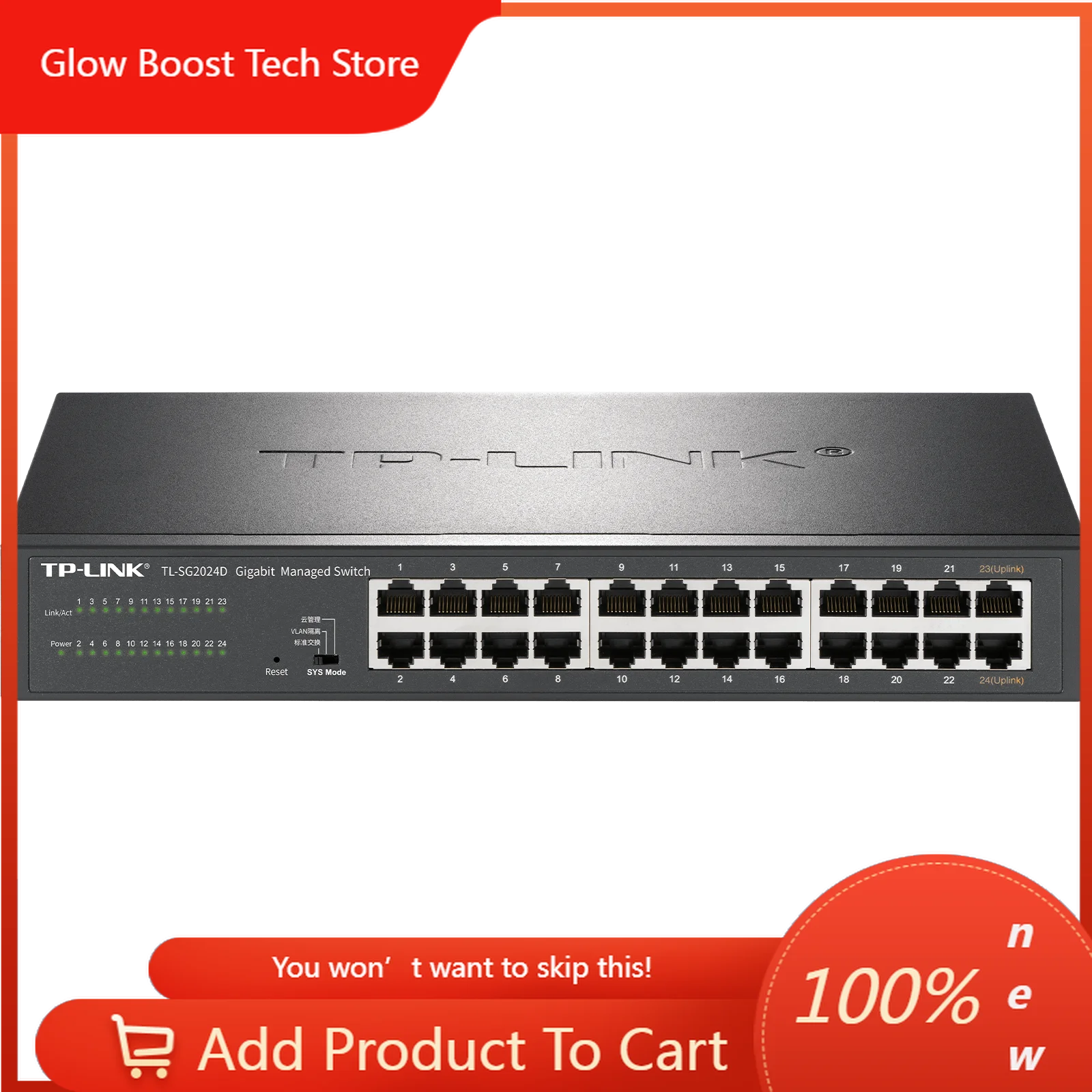 Коммутатор NYTP-LINK PoE, полностью гигабитный, облачное управление, TL-SG2024/SG2024D/SG2024MP, 24 порта 1000Base-T RJ45, китайская версия
Коммутатор NYTP-LINK PoE, полностью гигабитный, облачное управление, TL-SG2024/SG2024D/SG2024MP, 24 порта 1000Base-T RJ45, китайская версия