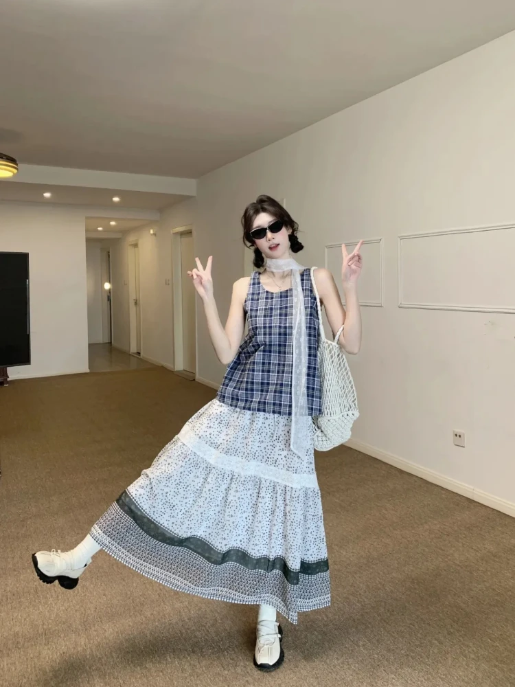 Vintage Printed Cake Long Skirt Women Spring Summer Patchwork Lace Elastic Waist A-line Skirts Fairycore Casual Faldas
Vintage Printed Cake Long Skirt Women Spring Summer Patchwork Lace Elastic Waist A-line Skirts Fairycore Casual Faldas