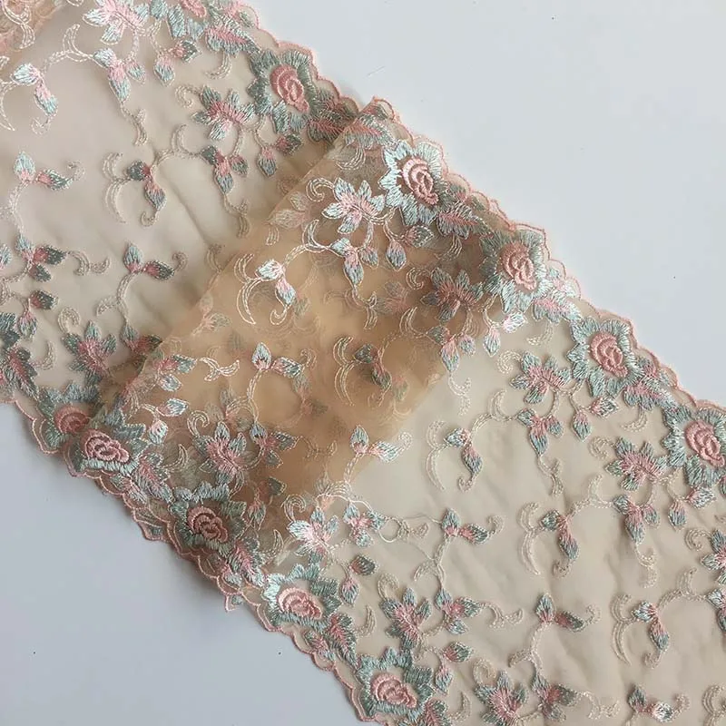 20 ярдов, двусторонняя вышитая кружевная отделка, тканевый сетчатый бюстгальтер, свадебное платье, нижнее белье, шитье нижнего белья, Лидер продаж 
20 ярдов, двусторонняя вышитая кружевная отделка, тканевый сетчатый бюстгальтер, свадебное платье, нижнее белье, шитье нижнего белья, Лидер продаж