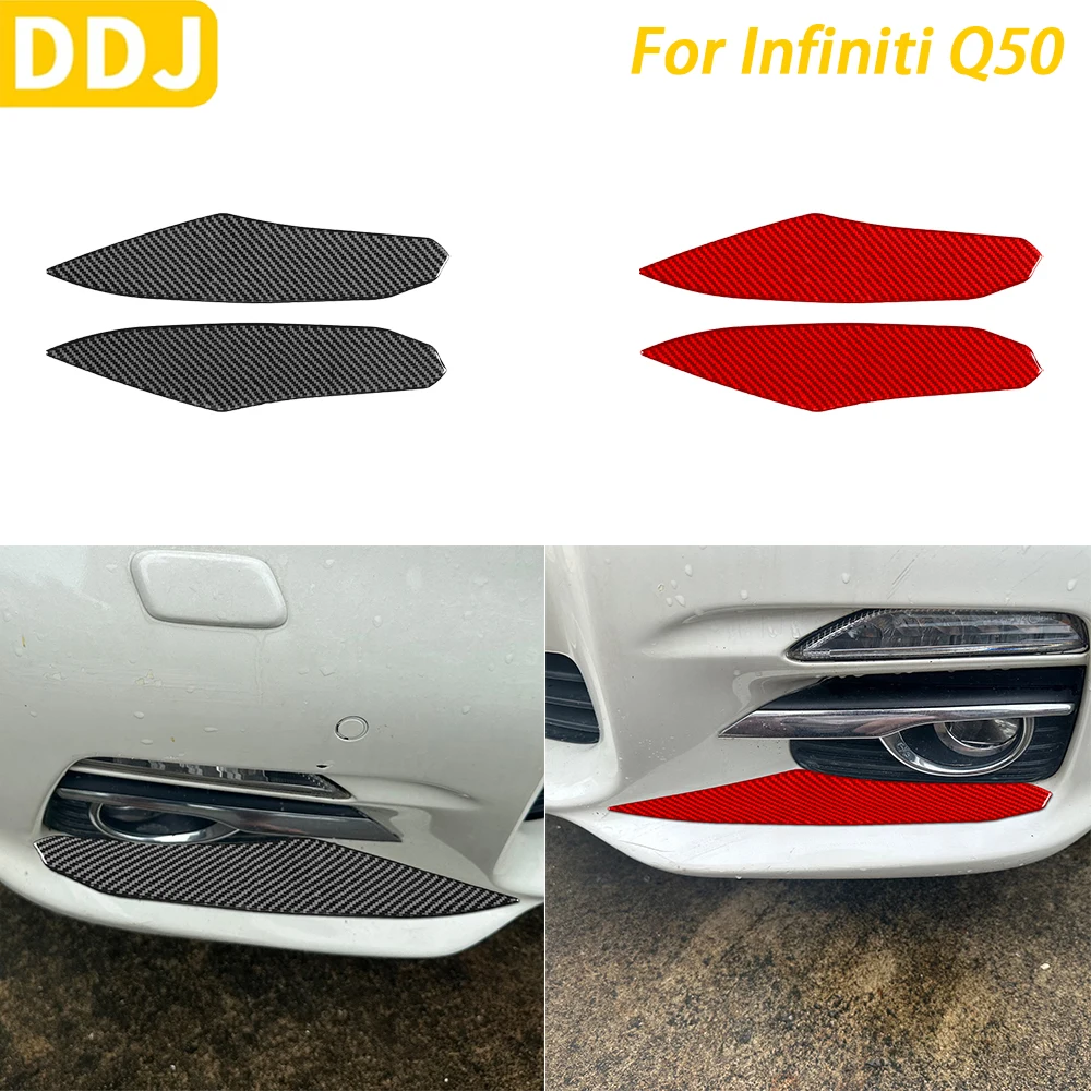 For Infiniti Q50 2014-2020 Car Accessories Carbon Fiber Front Bumper Fog Light Lamp Panel Decorative Cover Decoration Sticker
For Infiniti Q50 2014-2020 Car Accessories Carbon Fiber Front Bumper Fog Light Lamp Panel Decorative Cover Decoration Sticker