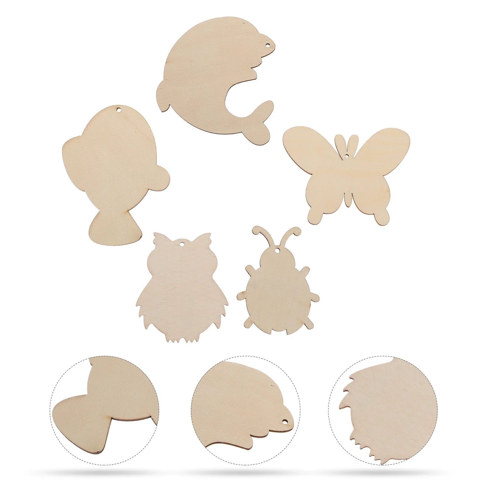 10Pcs Wooden Cutouts Cartoon DIY Wood Chips for Kids Drawing Painting Handmade Decorations DIY Pendants Unfinished Wood Slices
10Pcs Wooden Cutouts Cartoon DIY Wood Chips for Kids Drawing Painting Handmade Decorations DIY Pendants Unfinished Wood Slices