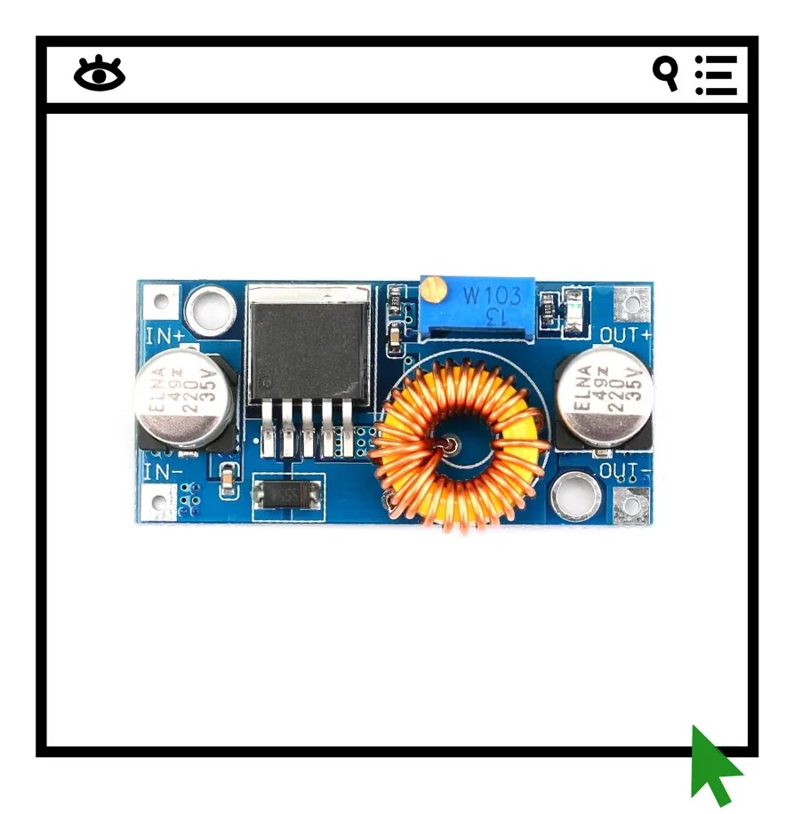 10A Adjustable Voltage Reduction and Stabilization Power Supply Module Rectification High Efficiency DC-DC Converter
10A Adjustable Voltage Reduction and Stabilization Power Supply Module Rectification High Efficiency DC-DC Converter