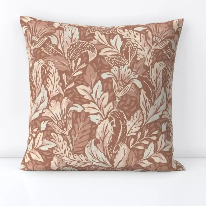 Botanical Pillow Cover Throw Pillow Cover- Monochrome Art Nouveau Faux Texture Decorative Square Throw Pillow Cover - Distressed Foliage Large
Botanical Pillow Cover Throw Pillow Cover- Monochrome Art Nouveau Faux Texture Decorative Square Throw Pillow Cover - Distressed Foliage Large
