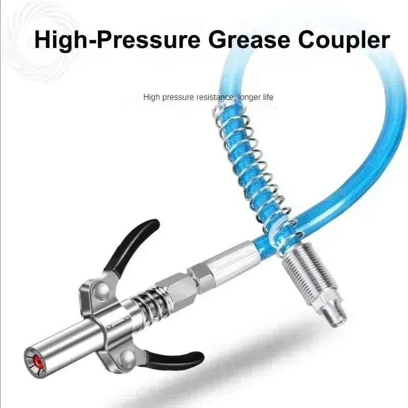 Two Press Easy To Push Accessories Grease Coupler Heavy-Duty A Set New Quick Release Grease Gun Coupler NPTI/8 10000 PSI
Two Press Easy To Push Accessories Grease Coupler Heavy-Duty A Set New Quick Release Grease Gun Coupler NPTI/8 10000 PSI
