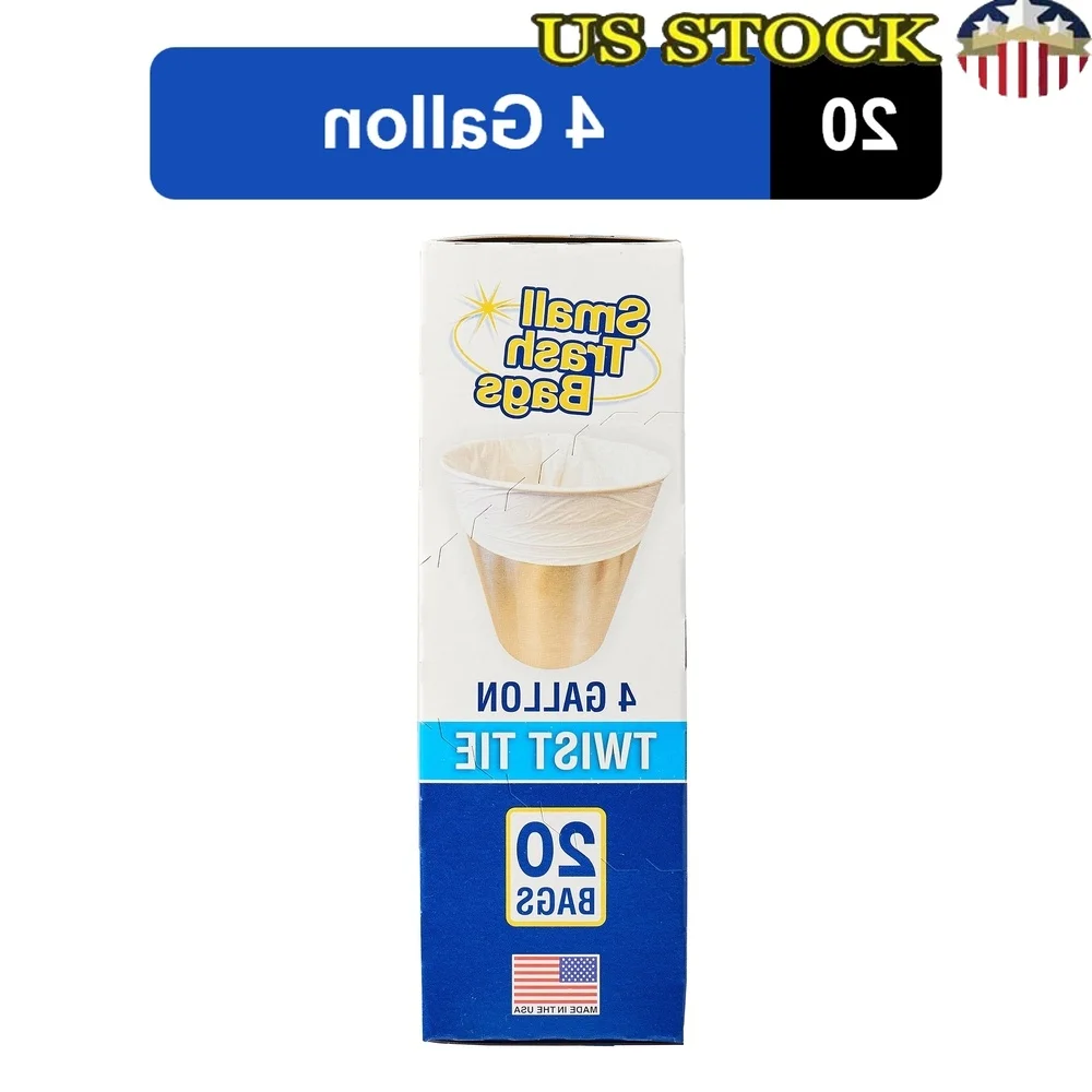 Мешки для мусора на 4 галлона, прочные экологически чистые мешки для мусора, ванная комната, офис, гараж, 20 штук, удобное решение для утилизации 
Мешки для мусора на 4 галлона, прочные экологически чистые мешки для мусора, ванная комната, офис, гараж, 20 штук, удобное решение для утилизации