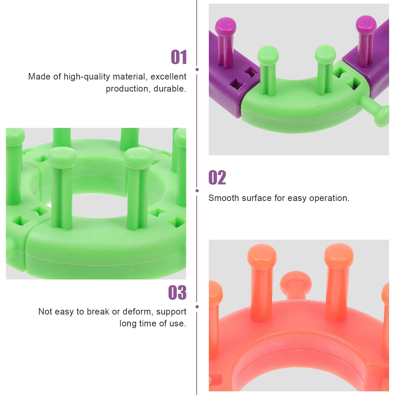 Набор для вязания своими руками: высококачественные пластиковые прямоугольные вязальные станки для свитеров, простые в использовании, универсальные, для носков
Набор для вязания своими руками: высококачественные пластиковые прямоугольные вязальные станки для свитеров, простые в использовании, универсальные, для носков