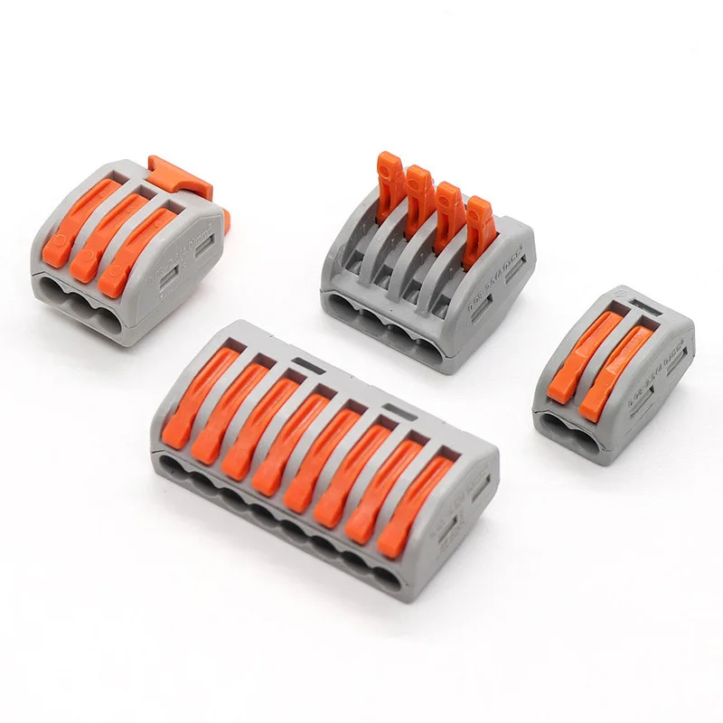 10PCS Quick Wire Connector Push In PCT Spring Compact Wiring Cable Splitter Mini Universal Household Terminal Block Junction Box
10PCS Quick Wire Connector Push In PCT Spring Compact Wiring Cable Splitter Mini Universal Household Terminal Block Junction Box