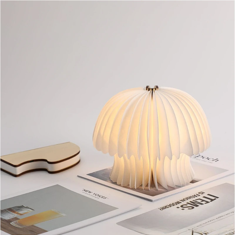 Foldable Wooden Mushroom LED Table Lamp Warm Light Creative Decorative Gift Nordic Style USB Lamp for Bedroom Bedside Home Decor
Foldable Wooden Mushroom LED Table Lamp Warm Light Creative Decorative Gift Nordic Style USB Lamp for Bedroom Bedside Home Decor