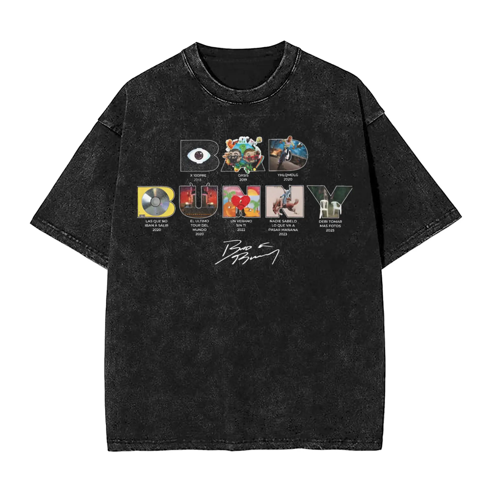 bads bunnys DTMF Debi Tirar Mas Fotos 2025 album T Shirt Hip Hop Washed Short Sleeve Harajuku T-Shirt Vintage for Men Women
bads bunnys DTMF Debi Tirar Mas Fotos 2025 album T Shirt Hip Hop Washed Short Sleeve Harajuku T-Shirt Vintage for Men Women