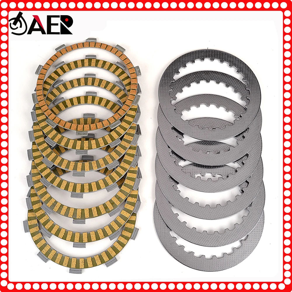 Clutch Friction Plates for Honda VT600C VT600 Shadow VLX Deluxe CBF500 04-07 CB500R 94-03 CBR400RR MC29 90-94 XL600V Transalp
Clutch Friction Plates for Honda VT600C VT600 Shadow VLX Deluxe CBF500 04-07 CB500R 94-03 CBR400RR MC29 90-94 XL600V Transalp