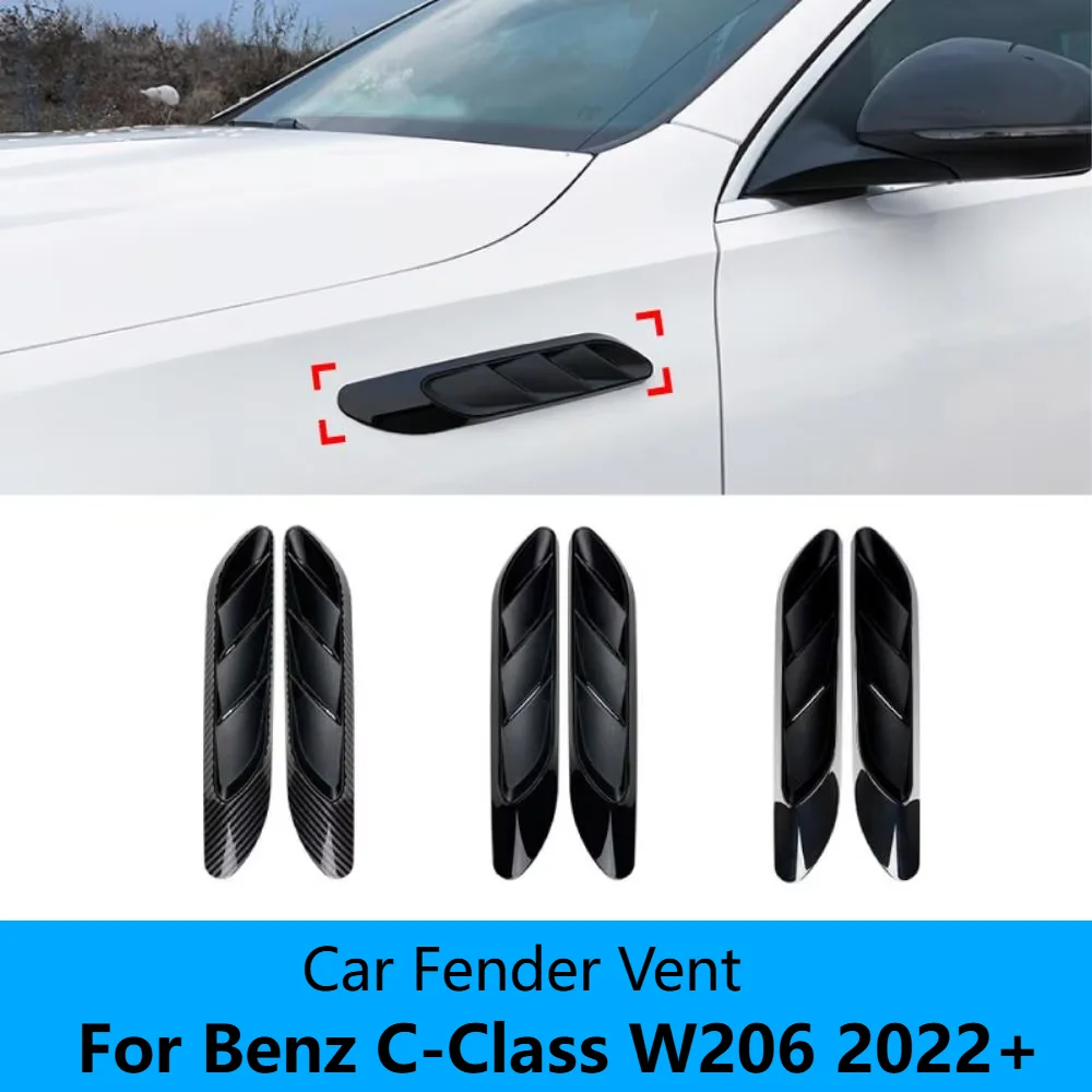 Car Upgrade For Mercedes Benz C-Class W206 C200 C260 C63 AMG 2022-2025 Fender Vents Air Outlet Cover Sticker Trim Accessories
Car Upgrade For Mercedes Benz C-Class W206 C200 C260 C63 AMG 2022-2025 Fender Vents Air Outlet Cover Sticker Trim Accessories