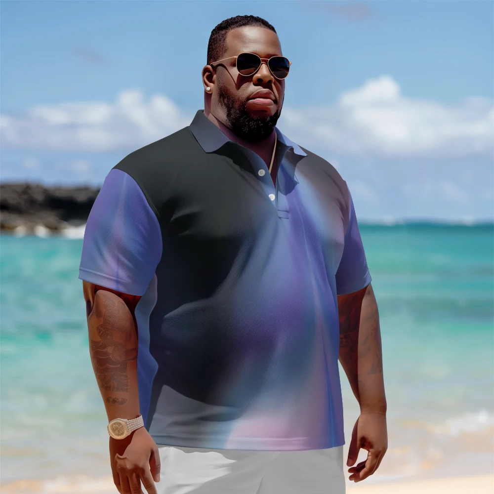 1 men's plus size polo shirt with summer black purple rendering printed casual lapel button suitable for shopping and golf
1 men's plus size polo shirt with summer black purple rendering printed casual lapel button suitable for shopping and golf