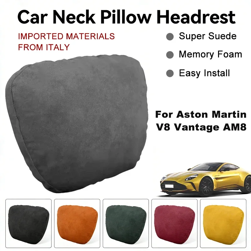 Italy Suede Car Neck Rest Pillow For Aston Martin V8 Vantage AM8 Seat Head Neck Support Cushion Auto Interior Accessories
Italy Suede Car Neck Rest Pillow For Aston Martin V8 Vantage AM8 Seat Head Neck Support Cushion Auto Interior Accessories