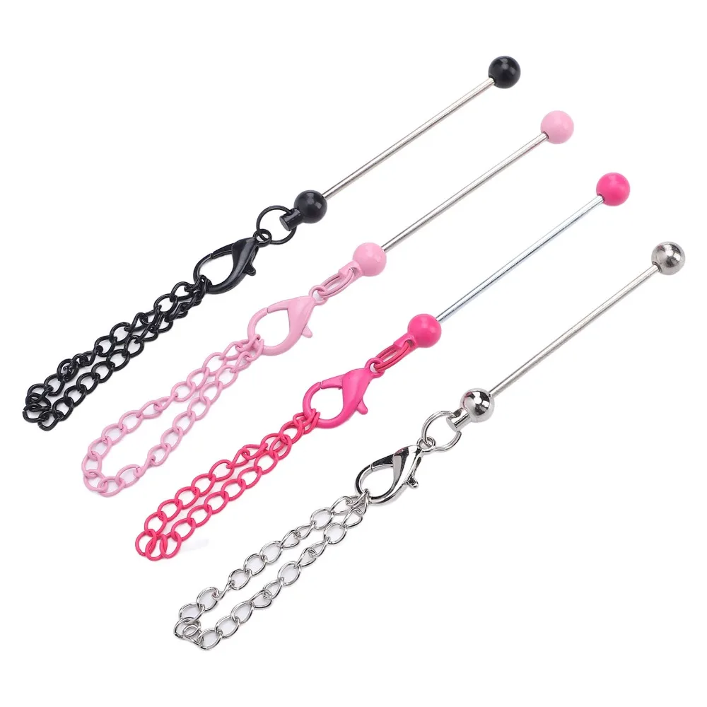 4pcs Colorful Beadable Keychain Bar Plastic 12.5cm Beadable Charm Accessories Blank Metal Beadable Keychain Strip Beads Charms
4pcs Colorful Beadable Keychain Bar Plastic 12.5cm Beadable Charm Accessories Blank Metal Beadable Keychain Strip Beads Charms