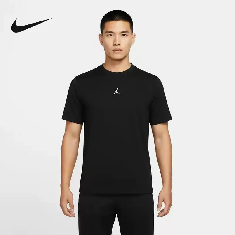 Nike short-sleeved men's clothing top - black training fitness quick-drying T-shirt IF0883-010
Nike short-sleeved men's clothing top - black training fitness quick-drying T-shirt IF0883-010