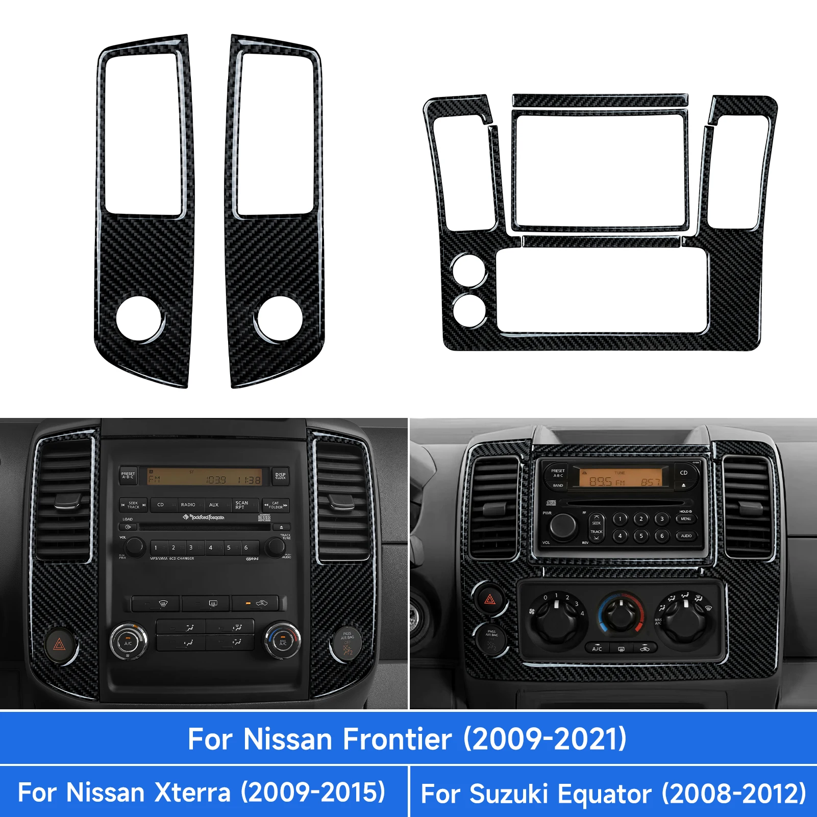 Carbon Fiber Interior Sticker. Car Center Console Air Vents Panel. For Nissan Frontier Xterra. For Suzuki Equator Accessories.
Carbon Fiber Interior Sticker. Car Center Console Air Vents Panel. For Nissan Frontier Xterra. For Suzuki Equator Accessories.