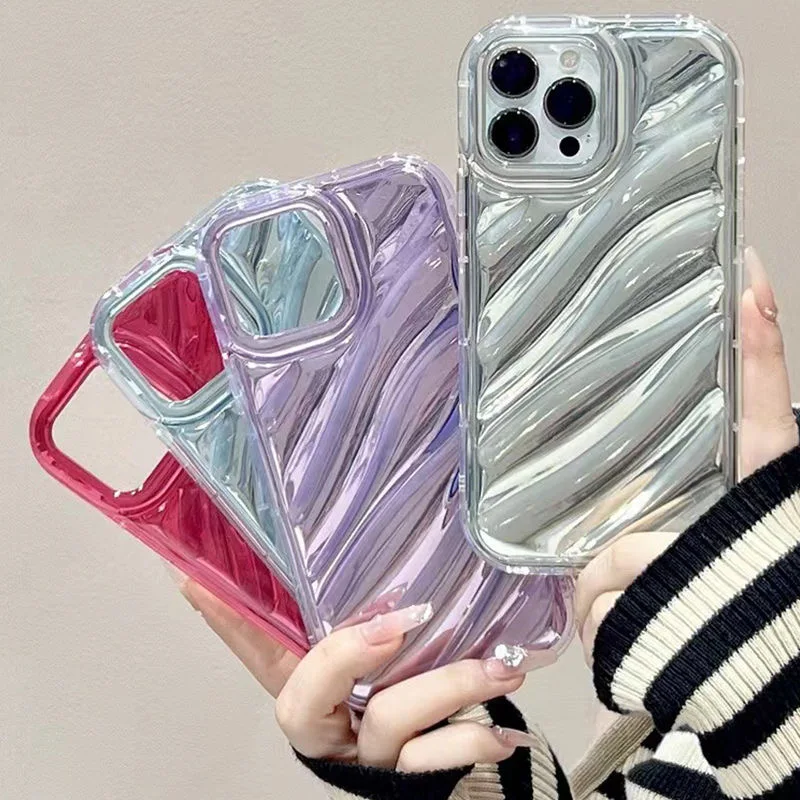 Luxury Laser Water Wavy Pattern Case For iPhone 11 Case iphone 13 15 14 12 Pro Max 6 6S 7 8 15 Plus X XS XR SE Solid Color Cover
Luxury Laser Water Wavy Pattern Case For iPhone 11 Case iphone 13 15 14 12 Pro Max 6 6S 7 8 15 Plus X XS XR SE Solid Color Cover