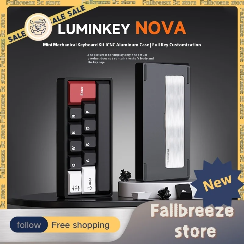 Luminkey Nova Mechanical Keyboard Kit Wired Mini Keyboard Custom Aluminium Alloy Mini Keyboard Kits Support Vial PC Accessories
Luminkey Nova Mechanical Keyboard Kit Wired Mini Keyboard Custom Aluminium Alloy Mini Keyboard Kits Support Vial PC Accessories