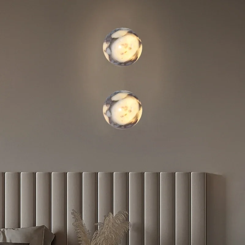 Natural Marble Ball Wall Lamp G9 Bulb Personalized Atmosphere Room Decoration Stone Sconce Stairs Parlor Kitchen
Natural Marble Ball Wall Lamp G9 Bulb Personalized Atmosphere Room Decoration Stone Sconce Stairs Parlor Kitchen