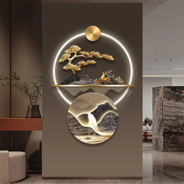 Flowing water makes money New Chinese-style entrance decorative painting Atmospheric landscape corridor aisle hanging painting
Flowing water makes money New Chinese-style entrance decorative painting Atmospheric landscape corridor aisle hanging painting