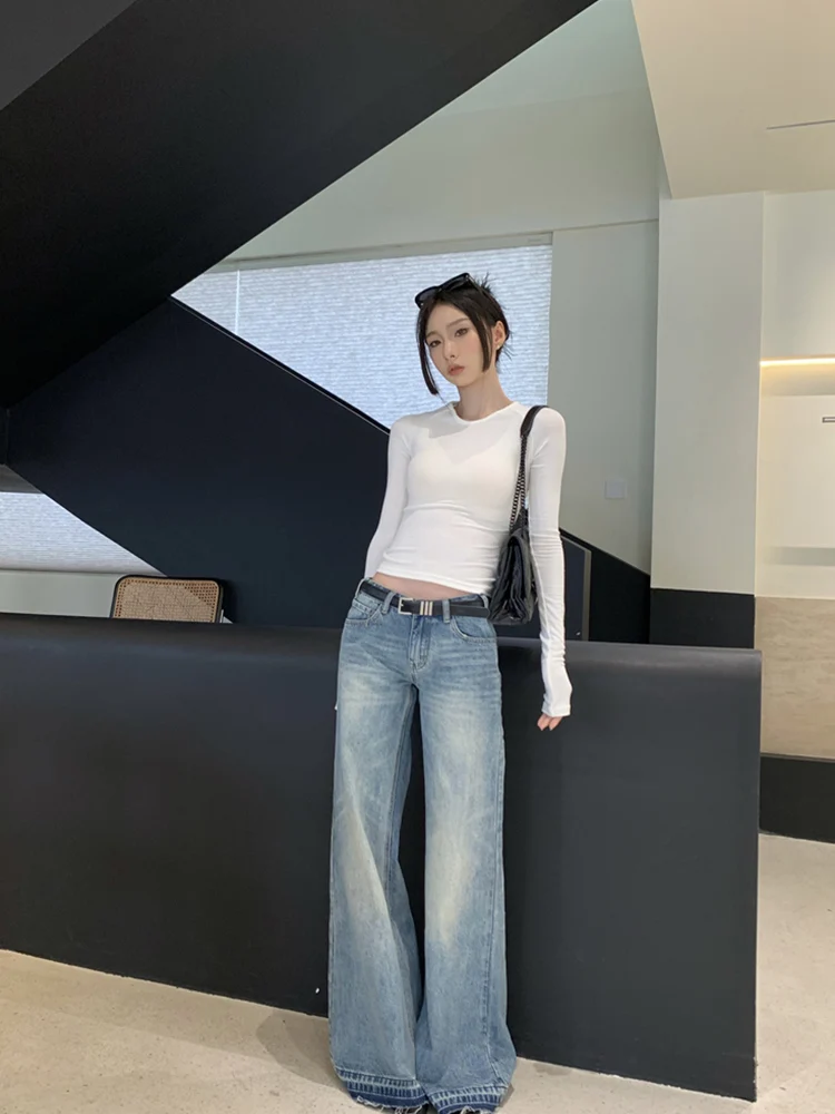 Мешковатые джинсы, одежда для женщин, рваные черные джинсовые брюки с карманами, повседневные расклешенные корейские винтажные эстетические свободные широкие брюки бойфренда
Мешковатые джинсы, одежда для женщин, рваные черные джинсовые брюки с карманами, повседневные расклешенные корейские винтажные эстетические свободные широкие брюки бойфренда