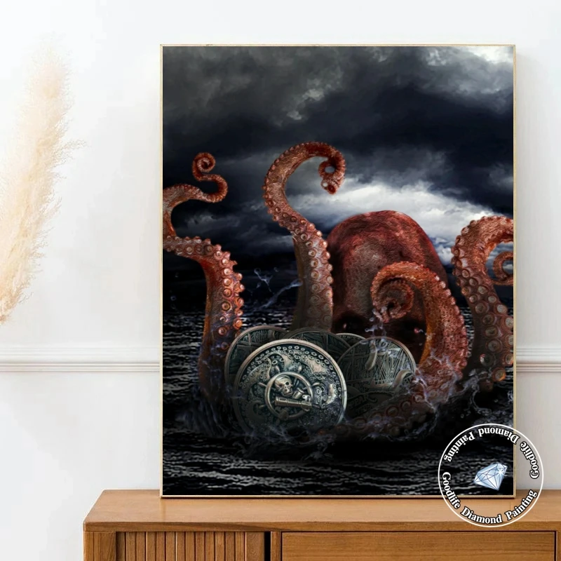 5D DIY Diamond Painting Octopus Pirate Coin Full Drill Square Round Cross Stitch Mosaic Rhinestones Handicraft Home Decoration
5D DIY Diamond Painting Octopus Pirate Coin Full Drill Square Round Cross Stitch Mosaic Rhinestones Handicraft Home Decoration