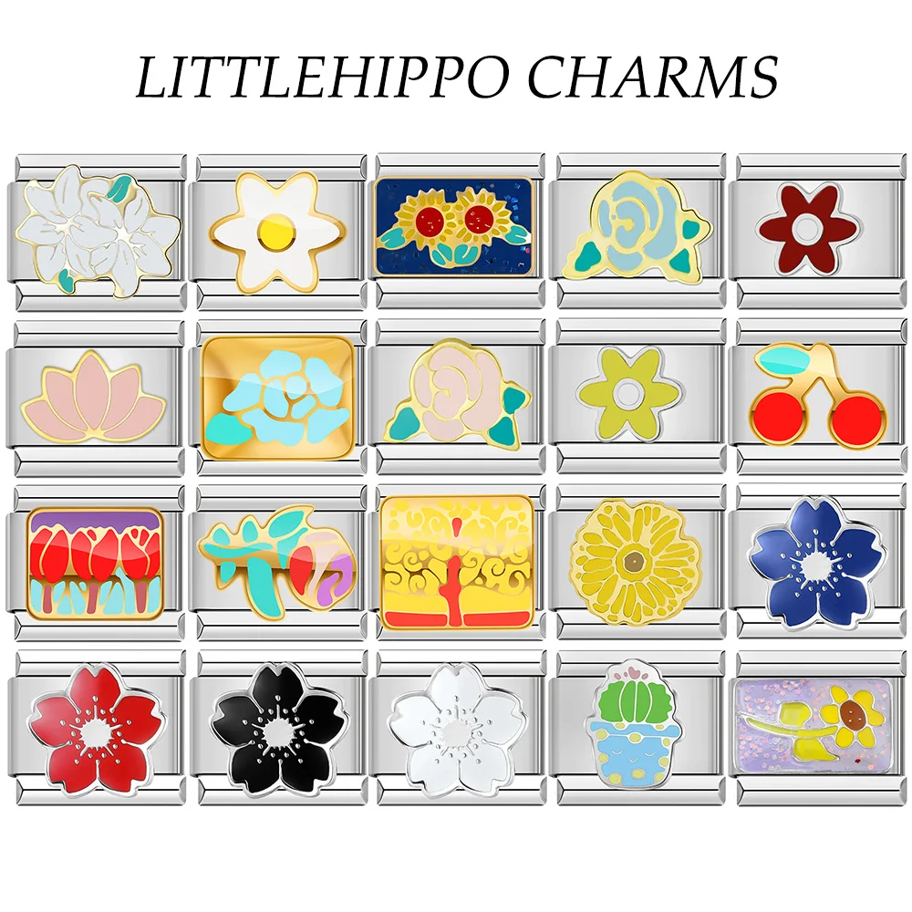 Flower Cactus Sunflower Italian Charms Links Bracelet for Women 2025 Fashion Elastic Stainless Steel Bracelet Bangle DIY Jewelry
Flower Cactus Sunflower Italian Charms Links Bracelet for Women 2025 Fashion Elastic Stainless Steel Bracelet Bangle DIY Jewelry