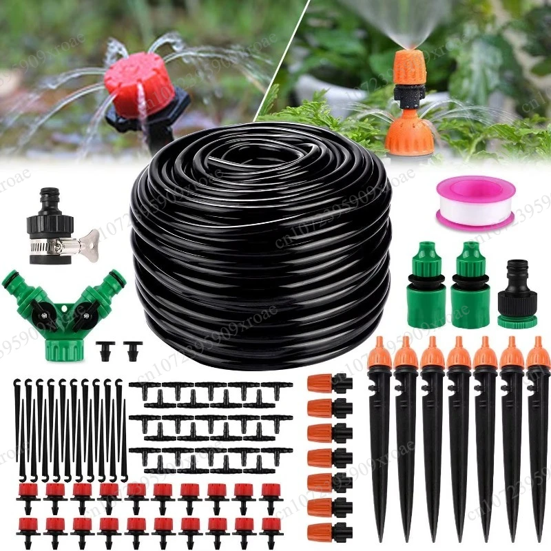 159 pieces of 40cm drip irrigation kit for garden plants and flowers Automatic watering Irrigation equipment set Adjustable
159 pieces of 40cm drip irrigation kit for garden plants and flowers Automatic watering Irrigation equipment set Adjustable