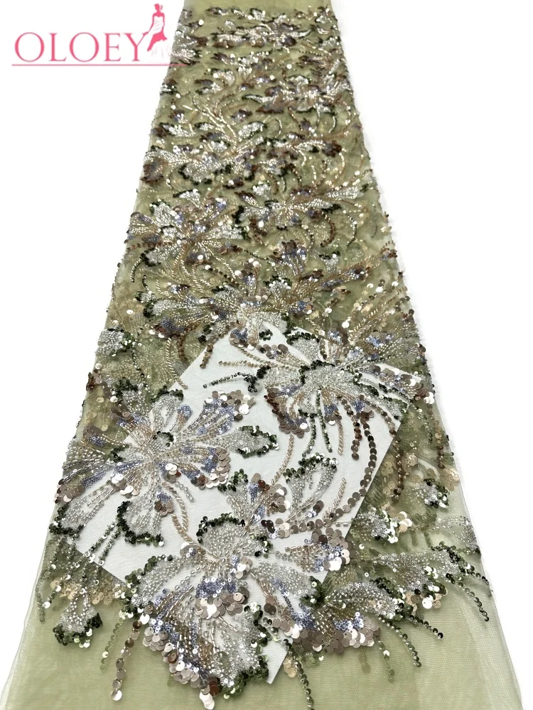 OLOEY Luxury African Beads Lace 2026 High Quality Handmade Sequins Fabric for Evening Party Dresses Nigerian Style
OLOEY Luxury African Beads Lace 2026 High Quality Handmade Sequins Fabric for Evening Party Dresses Nigerian Style