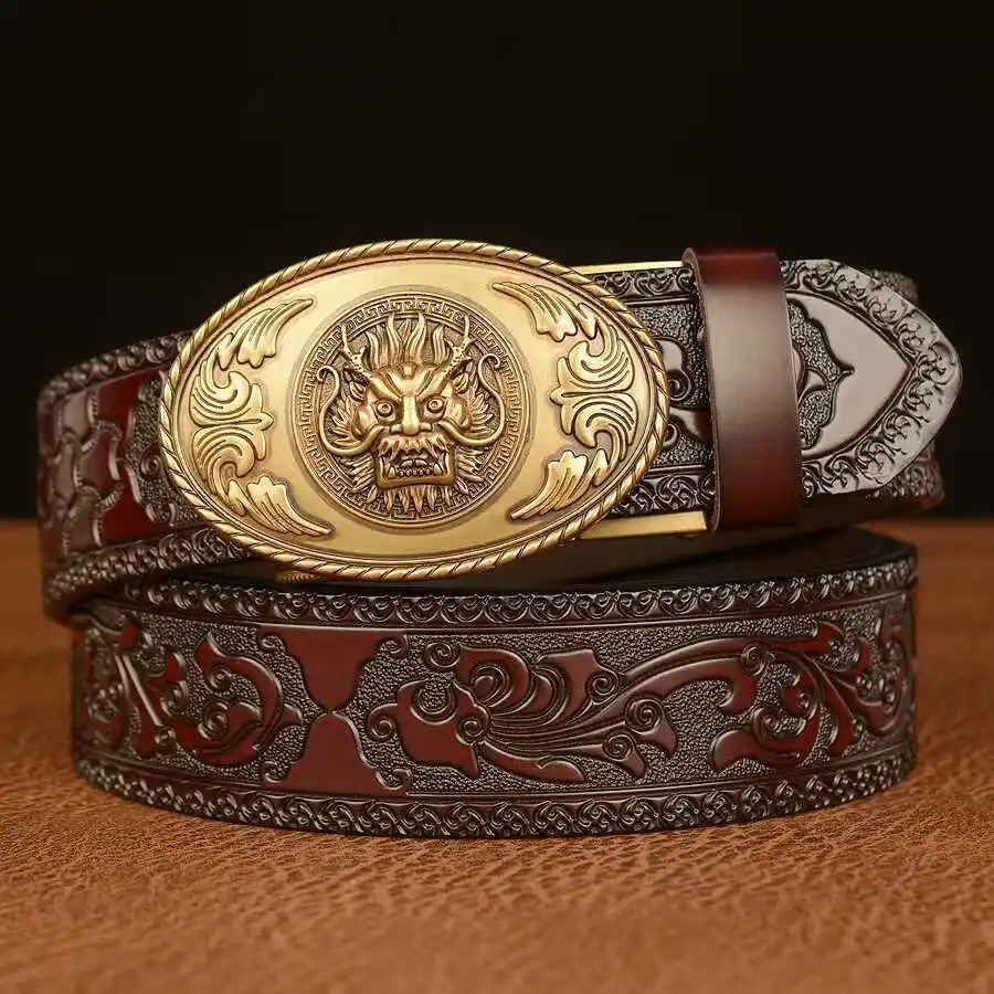 2025 New Trend Retro Men's Belt Ethnic Style Tang Grass Pattern Casual Personalized Belt Faucet Automatic Buckle Belt
2025 New Trend Retro Men's Belt Ethnic Style Tang Grass Pattern Casual Personalized Belt Faucet Automatic Buckle Belt