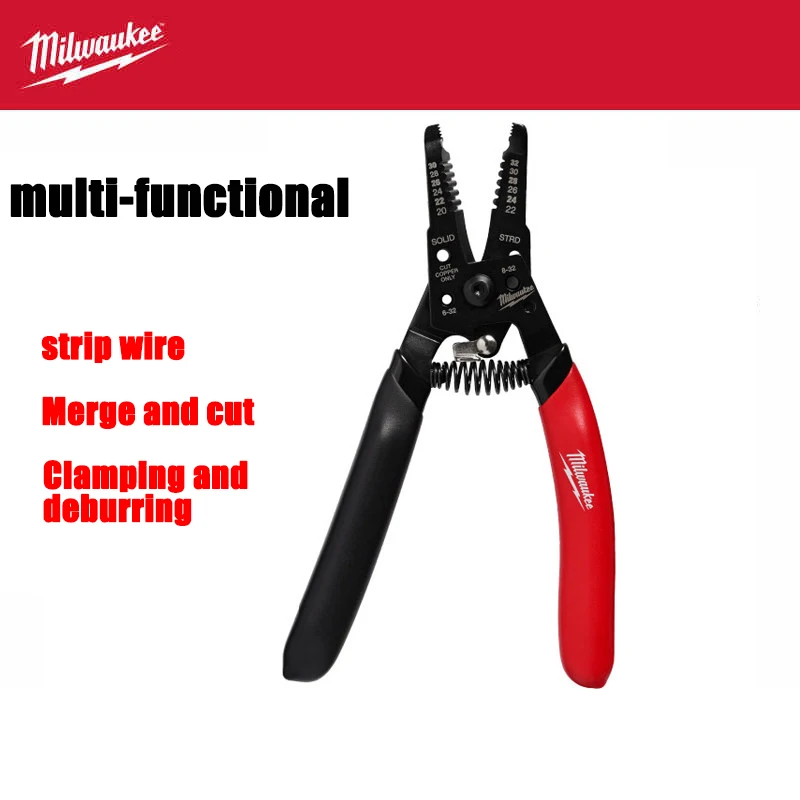 Milwaukee Low voltage wire stripping pliers, multifunctional electrician specific stripping tool, cutting 48-22-3080
Milwaukee Low voltage wire stripping pliers, multifunctional electrician specific stripping tool, cutting 48-22-3080