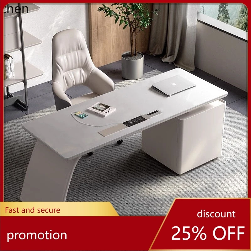 CZ Italian minimalist paint desk light luxury simple modern study office computer desk consultation table
CZ Italian minimalist paint desk light luxury simple modern study office computer desk consultation table