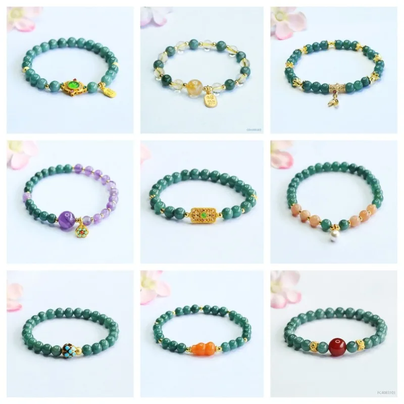 Natural Jade Blue Water Pixiu DIY Bracelet 6MM Beads Flower Design Young Girls Fashion Jewelry Real Gemstone Best Holiday Gift
Natural Jade Blue Water Pixiu DIY Bracelet 6MM Beads Flower Design Young Girls Fashion Jewelry Real Gemstone Best Holiday Gift