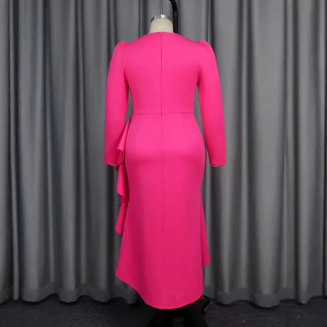AM040525 Large Belt Fashion Dress Banquet Party Ruffle Edge Dress Evening Dresses
AM040525 Large Belt Fashion Dress Banquet Party Ruffle Edge Dress Evening Dresses