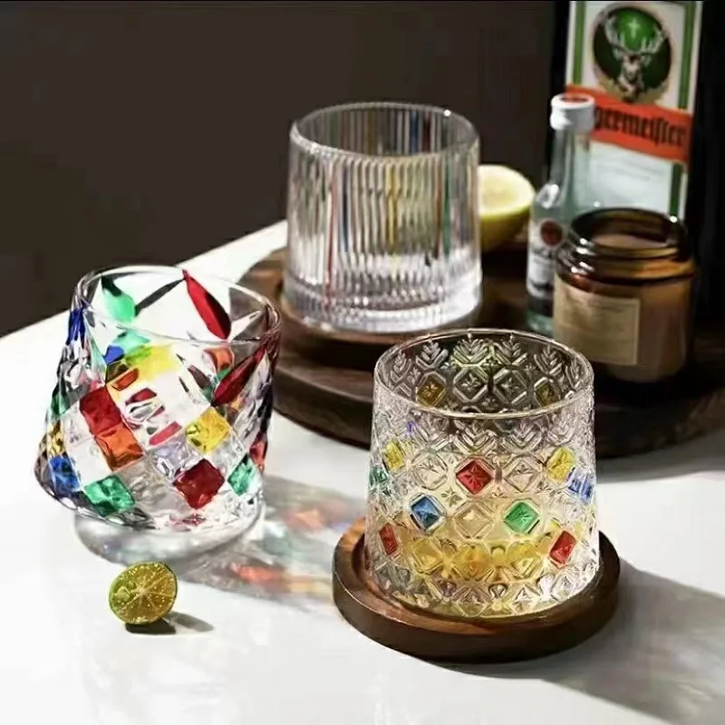 Hand Painted Rotating Whiskey Glass Set Stress Relief Creative Beer Wine Cups for Home Bar
Hand Painted Rotating Whiskey Glass Set Stress Relief Creative Beer Wine Cups for Home Bar