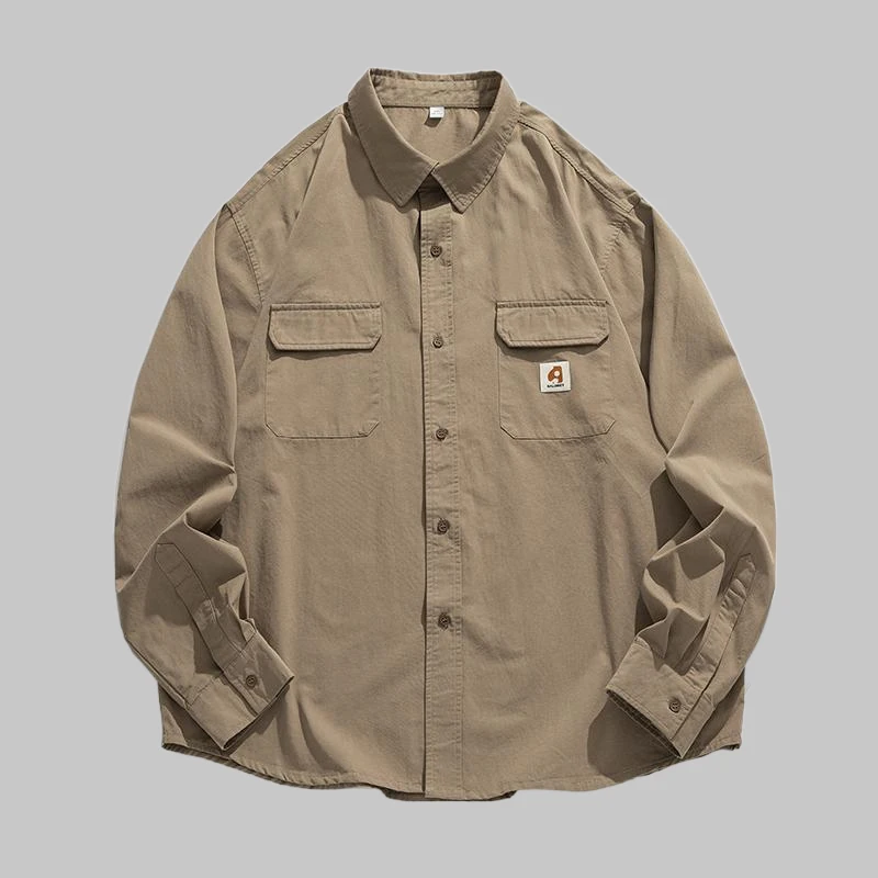Mountain style workwear long sleeve shirt Male Clothes Streetwear loose double patch pocket washed shirt jacket for men
Mountain style workwear long sleeve shirt Male Clothes Streetwear loose double patch pocket washed shirt jacket for men