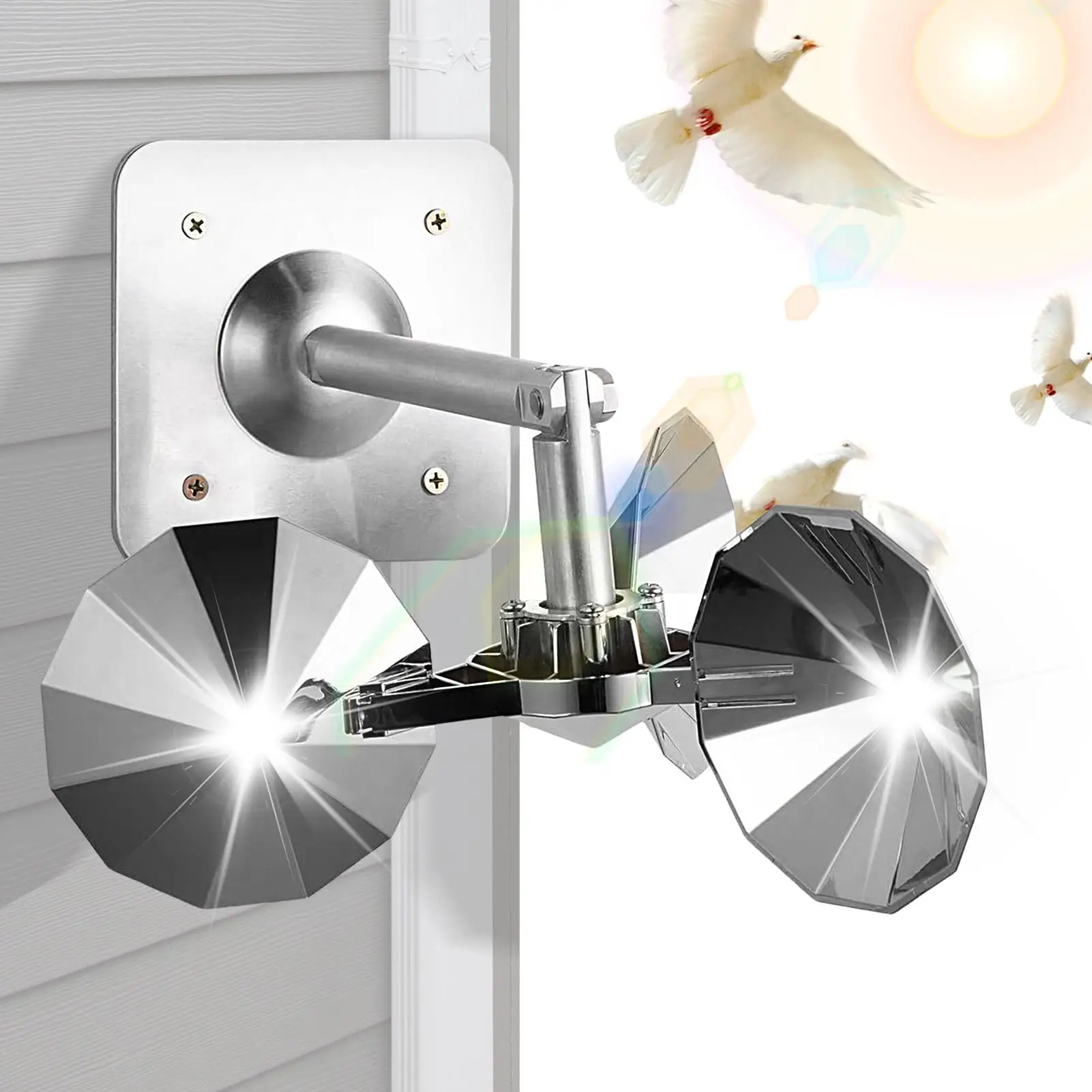 Silver Pinwheels To Keep Birds Away Reflective Rotating Scare Devices Pin Wheels Yard And Garden For Outdoor Porch Patio Window
Silver Pinwheels To Keep Birds Away Reflective Rotating Scare Devices Pin Wheels Yard And Garden For Outdoor Porch Patio Window
