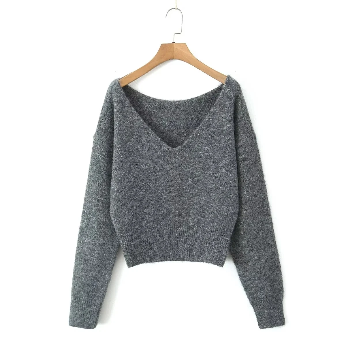 American Retro V-Ne Long Sve Knitted Sweater Women's Spring Autumn Winter Lazy Loose Slimming ort Top
American Retro V-Ne Long Sve Knitted Sweater Women's Spring Autumn Winter Lazy Loose Slimming ort Top