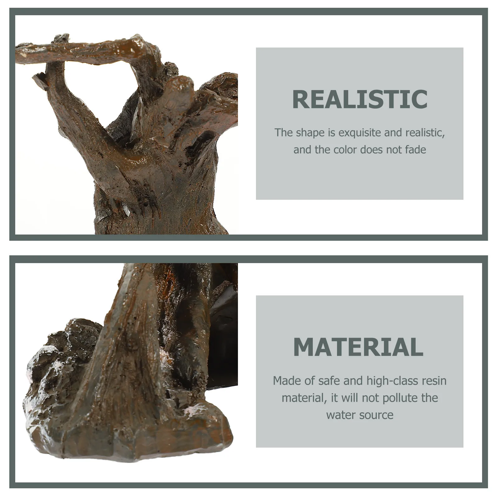 Realistic Driftwood Tree Root for Aquarium Resin Fish Tank Decor Brown Lifelike Underwater Ornament Landscape Enhancement
Realistic Driftwood Tree Root for Aquarium Resin Fish Tank Decor Brown Lifelike Underwater Ornament Landscape Enhancement