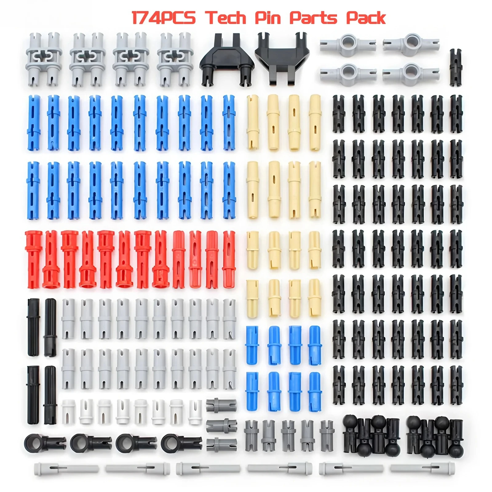174PCS MOC Pin Set Building Blocks Tech Connectors Parts Pin Peg Bushes Replace Bricks 2780 3749 15100 43093 6558 3673 32556
174PCS MOC Pin Set Building Blocks Tech Connectors Parts Pin Peg Bushes Replace Bricks 2780 3749 15100 43093 6558 3673 32556