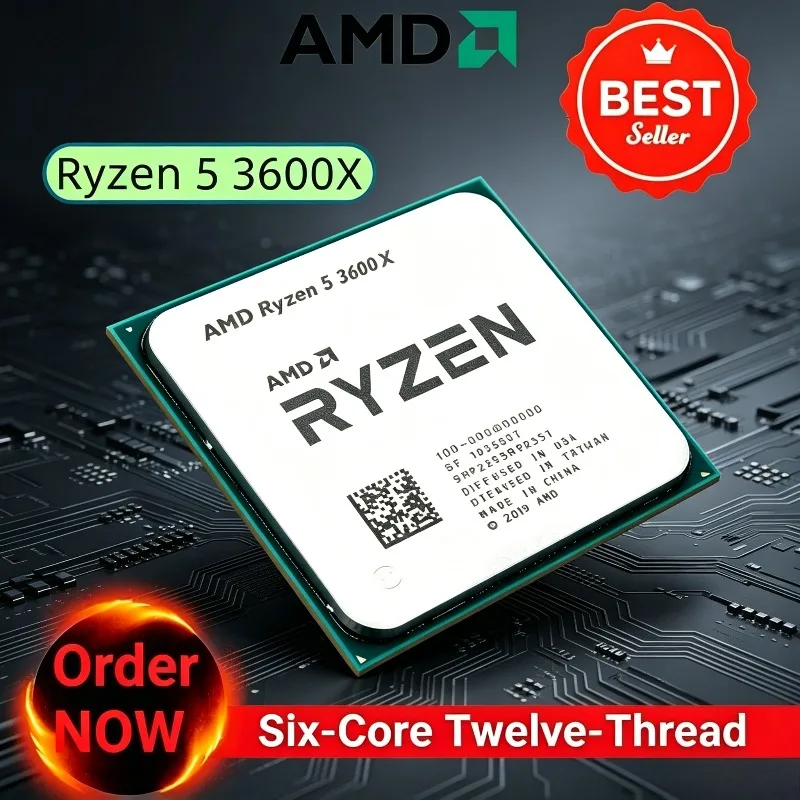 AMD Ryzen 5 3600X R5 3600X 6 Core 12 Thread CPU 3.8 4.4GHz 7nm AM4 Socket 32MB L3 95W Desktop Gaming Tray 4K Ready No Cooler
AMD Ryzen 5 3600X R5 3600X 6 Core 12 Thread CPU 3.8 4.4GHz 7nm AM4 Socket 32MB L3 95W Desktop Gaming Tray 4K Ready No Cooler