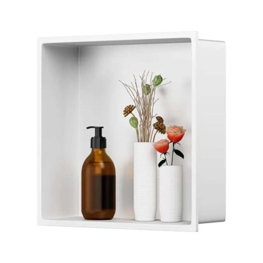 Shower Niche Stainless Steel Wall Niche 12"X12" No Tile Needed Recessed Inserted Niche Shower for Bathroom Living Room Kitchen
Shower Niche Stainless Steel Wall Niche 12"X12" No Tile Needed Recessed Inserted Niche Shower for Bathroom Living Room Kitchen