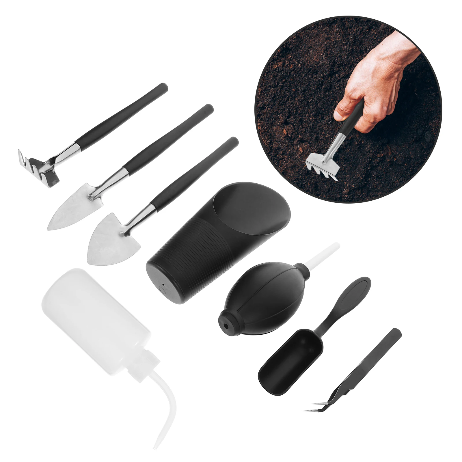 8pcs Garden Tool Set Succulent Planting Kit Heavy Duty Ergonomic Hand Tools For Digging Transplanting Indoor Outdoor Gardening
8pcs Garden Tool Set Succulent Planting Kit Heavy Duty Ergonomic Hand Tools For Digging Transplanting Indoor Outdoor Gardening