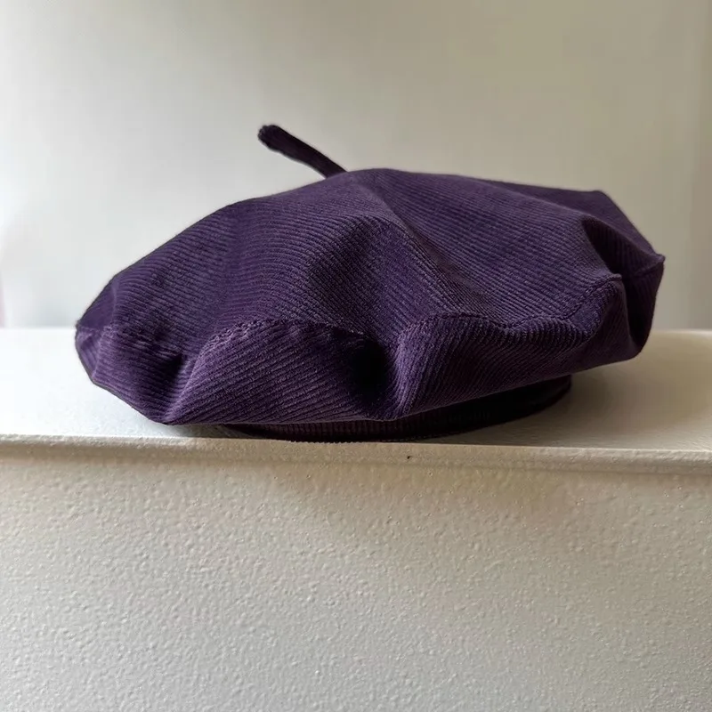 New Women's Hat Purple Corduroy Beret Fashion Retro Artist Hat Sweet Casual Daily Wear Hundred Hats
New Women's Hat Purple Corduroy Beret Fashion Retro Artist Hat Sweet Casual Daily Wear Hundred Hats