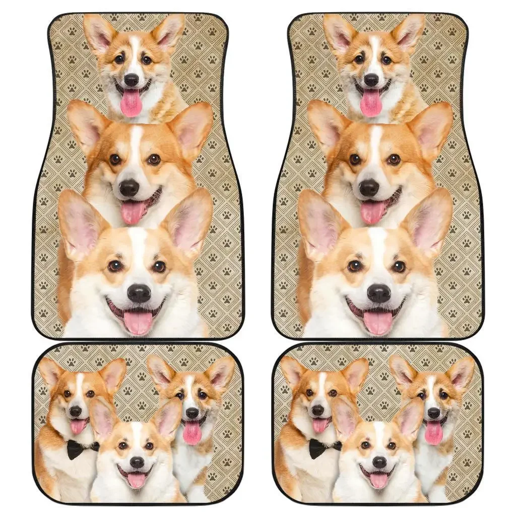 4 Pieces Car Floor Mats Corgi Dog Automotive Mats Rubber Non-Slip Floor Mats,Car Decor Accessories Fit for SUV Van Truck Car
4 Pieces Car Floor Mats Corgi Dog Automotive Mats Rubber Non-Slip Floor Mats,Car Decor Accessories Fit for SUV Van Truck Car