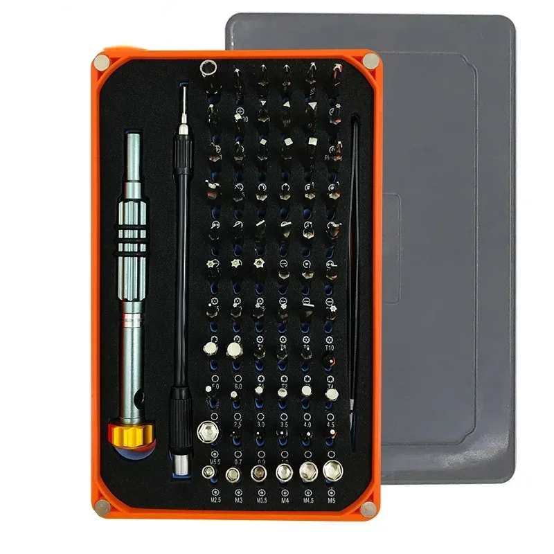 69 In 1 Precision Magnetic Screwdrivers, Smart Phone Repair Tool Kit for Sunglass Repair Watches Electronics Computer
69 In 1 Precision Magnetic Screwdrivers, Smart Phone Repair Tool Kit for Sunglass Repair Watches Electronics Computer