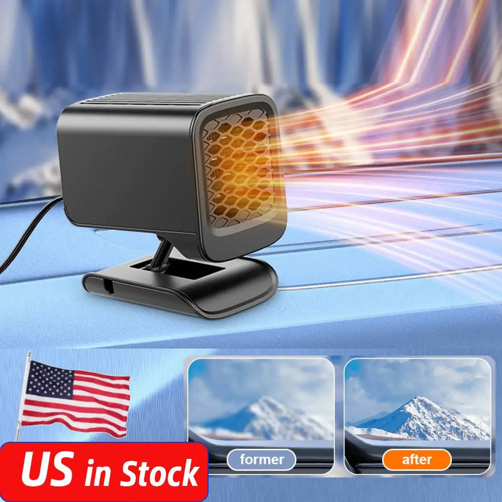Portable Car Heater Fan 360° Rotatable Fast Heating Defroster Plugs Into Cigarette Lighter Car Window Defogger Car Accessories
Portable Car Heater Fan 360° Rotatable Fast Heating Defroster Plugs Into Cigarette Lighter Car Window Defogger Car Accessories