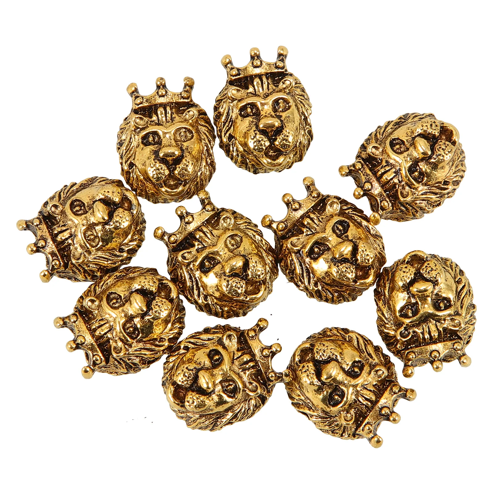 10Pcs Lion Head Beads Zinc Alloy Spacer Beads DIY Jewelry Making Supplies for Bracelet Necklace Hair Tie Decoration Craft
10Pcs Lion Head Beads Zinc Alloy Spacer Beads DIY Jewelry Making Supplies for Bracelet Necklace Hair Tie Decoration Craft